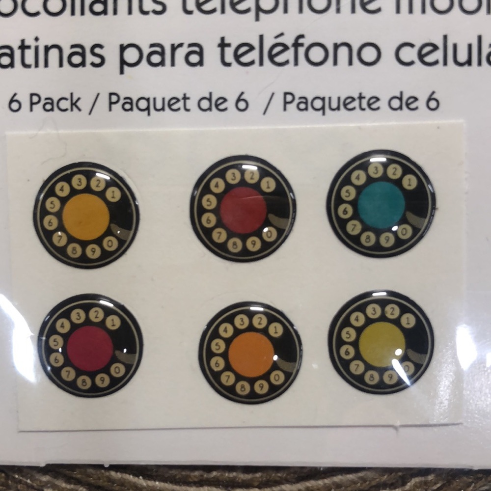 Cell Phone Stickers Button - Picture 2 of 3
